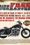 HaneyArt RideNow Powersports Harley-Davidson Ride Free Promotional Poster